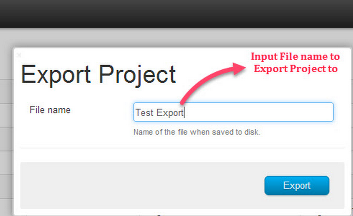 Export File Name